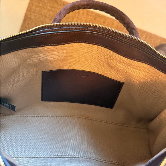 Madewell The Whipstitched Satchel in Suede - Picture 5 of 5